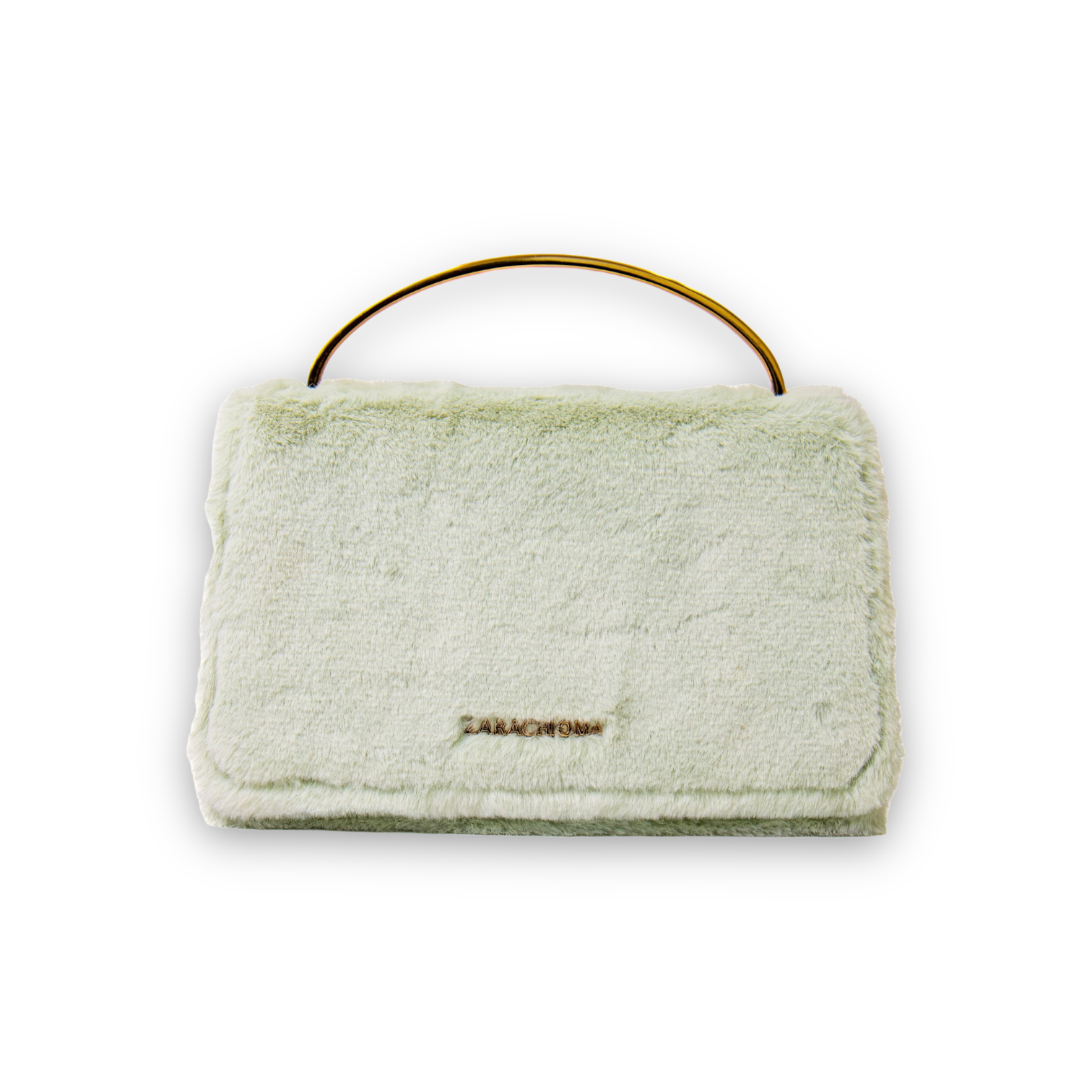 Winnie mini handbag in seafoam green fur – ZC the Label
