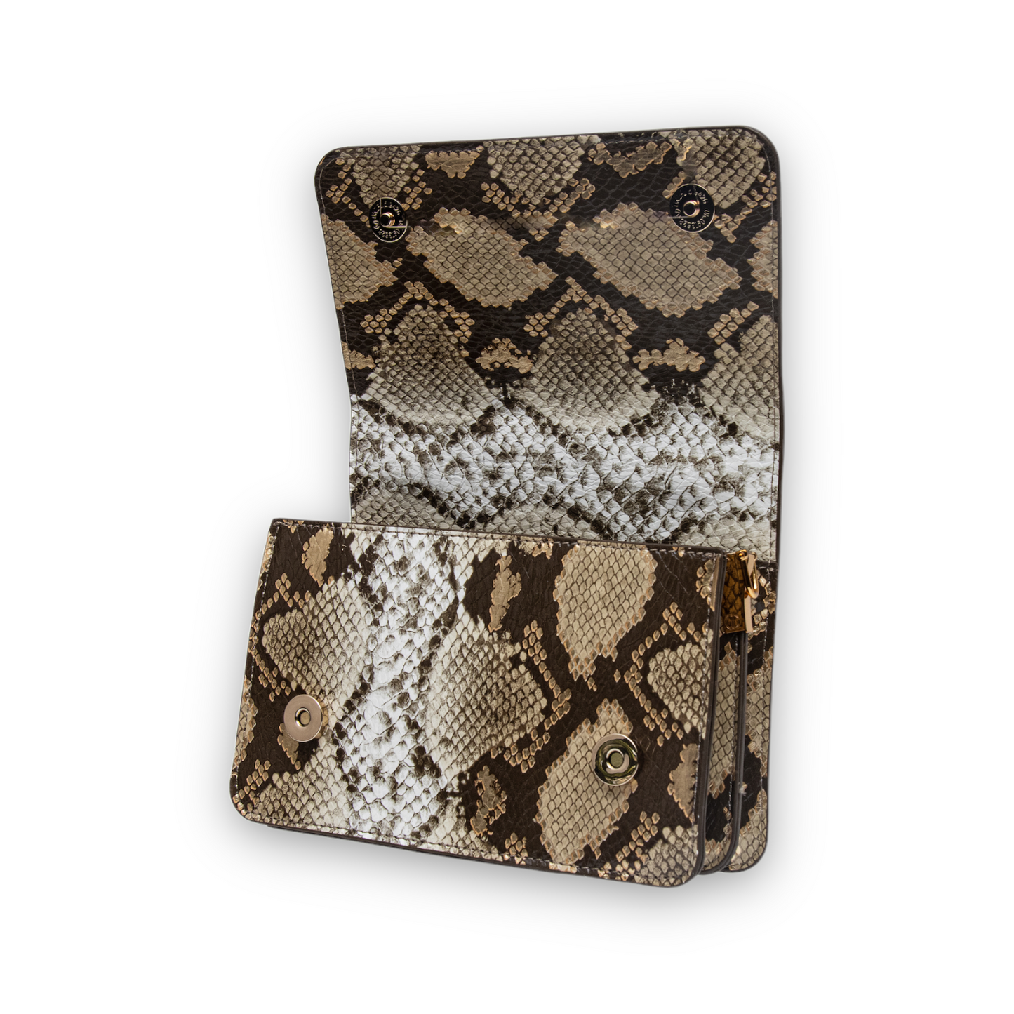 Winnie Mini Front Flap Top Handle bag in Snakeskin