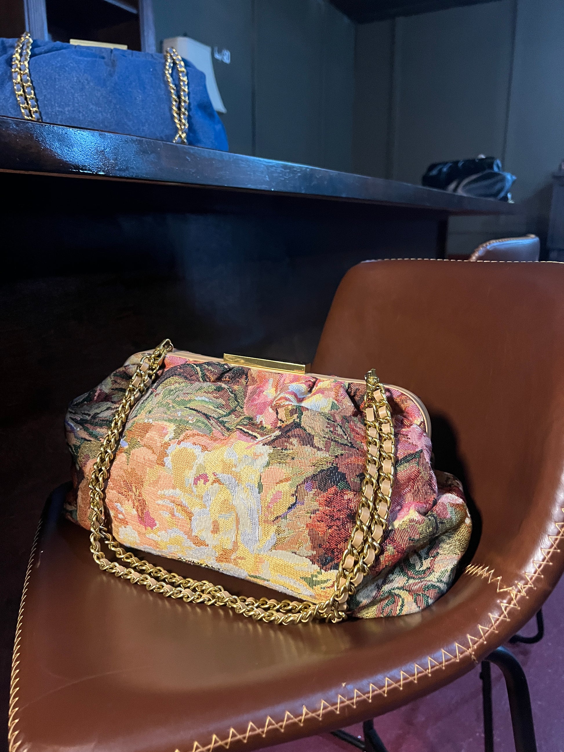 RESTOCKING SOON - Charlotte Oversized Large Clutch in Vintage