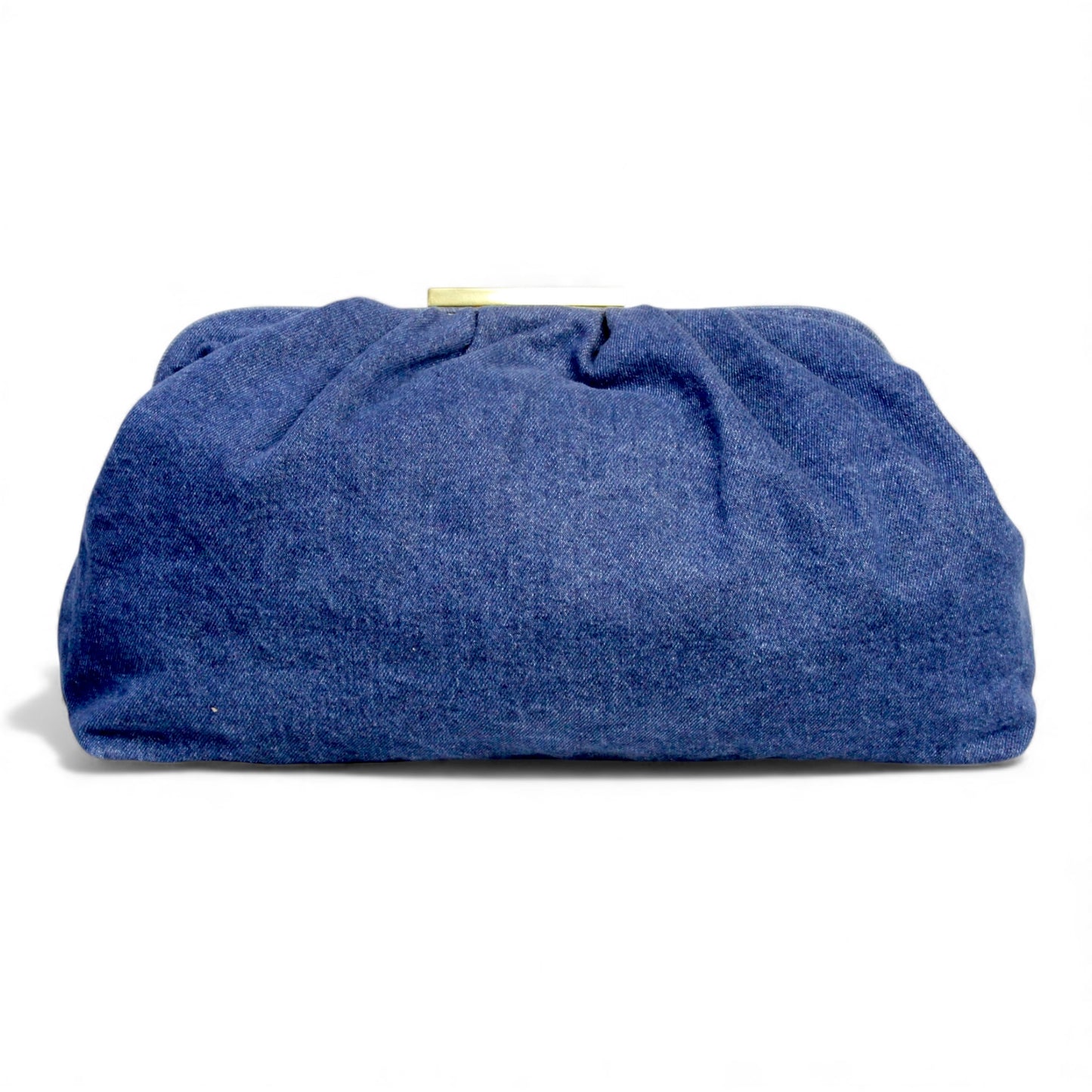 Charlotte Oversized Large Clutch in Denim