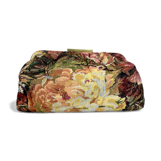 Charlotte Oversized Large Clutch in Vintage Floral